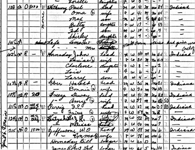 Paul Hathaway Household, 1940 Census