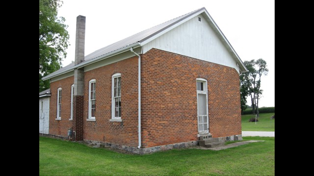 Acme School, former one-room brick schoolhouse, Pleasant Twp.