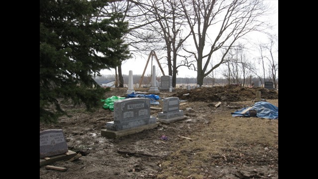 Greenwood Cemetery Restoration, March 31, 2014