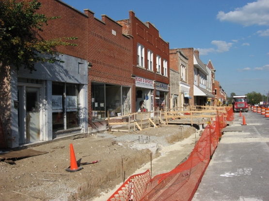 2012 Streetscape Project-N. Manchester, North Side, Main Street