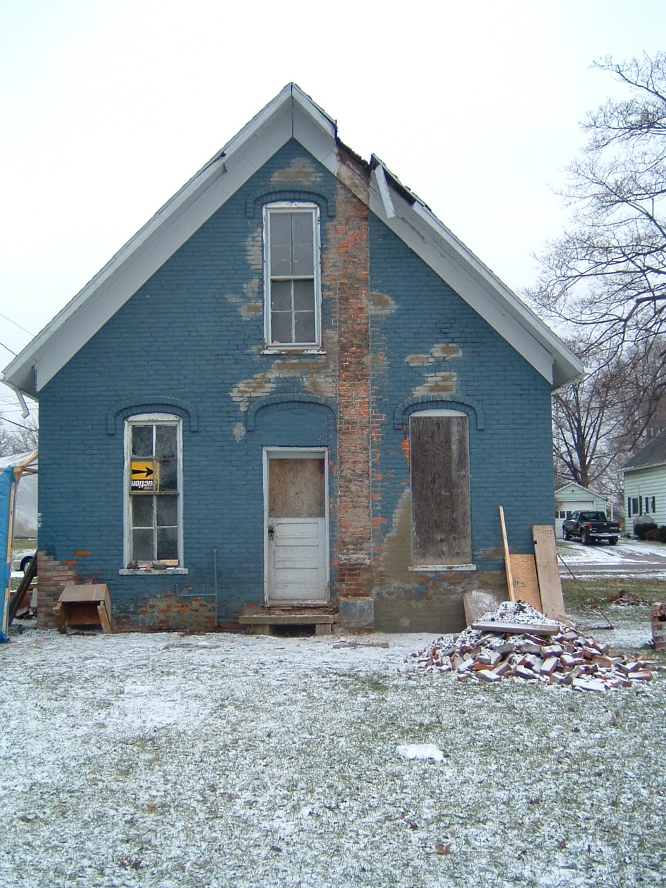 Blue House on Grant Street, Before Restoration
