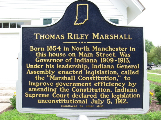 Marshall House Historical Marker, Side One