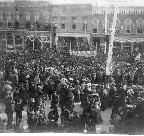 1908 William Jennings Bryan on Main Street