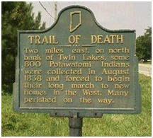 Historical Marker-Potawatomie Trail of Death