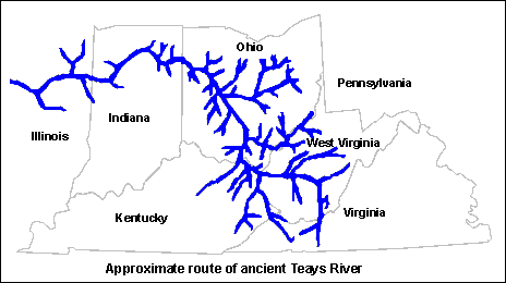 Teays River Map