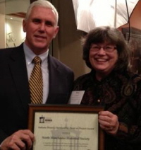 NMHS President Mary Chrastil Honored With IHS Award, December 2013
